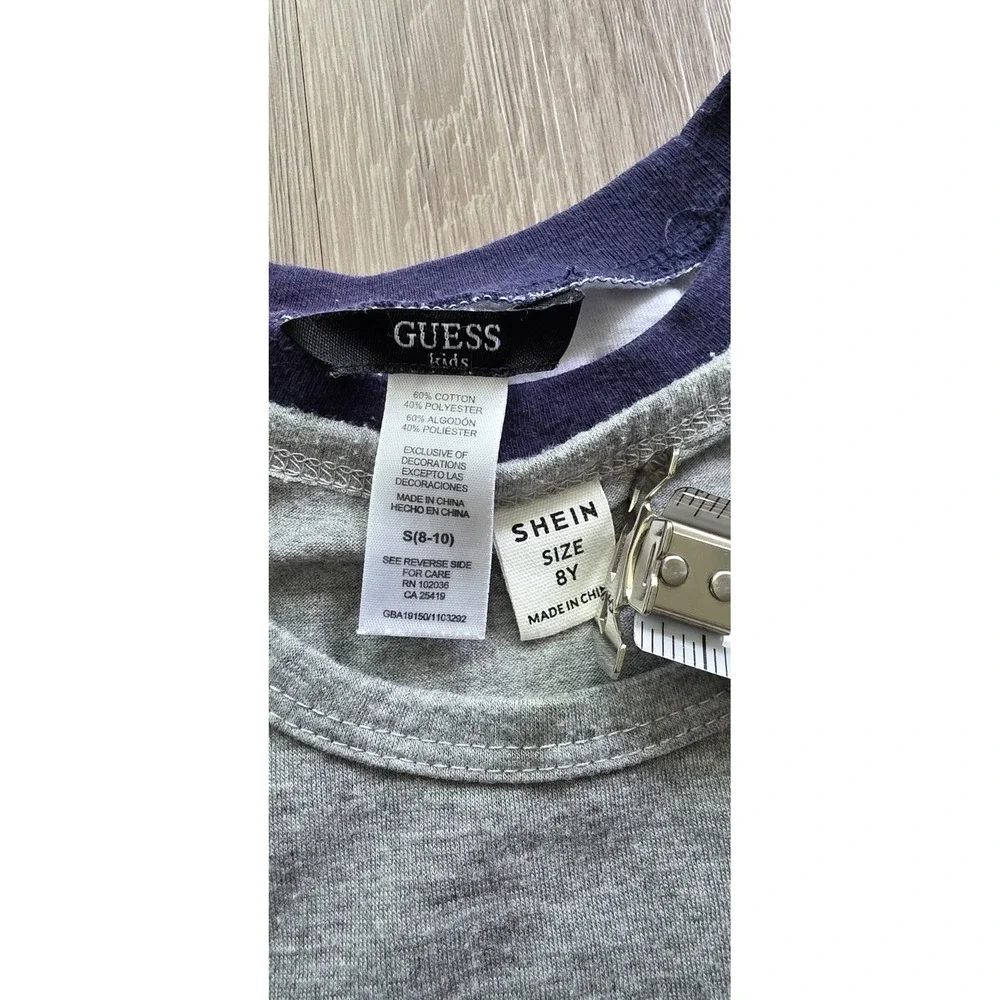 Boys Clothing Lot Size 8 Guess Kids T-Shirt US Polo Assn Pants Shein NY Set‎ 4pc
